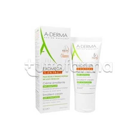 A-derma Exomega Control Crema Emolliente Viso 50 ml A-derma Exomega Control Crema Emolliente Viso 50 ml