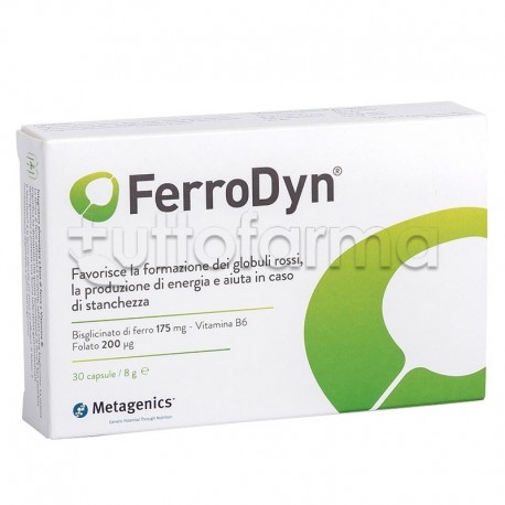 Metagenics FerroDyn Integratore Alimentare 30 Capsule Metagenics FerroDyn Integratore Alimentare 30 Capsule
