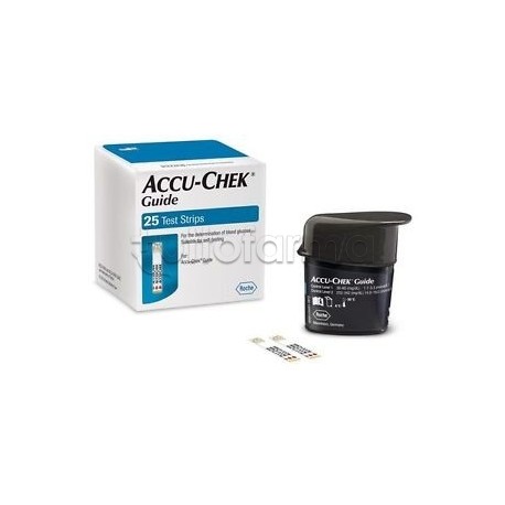 Accu-Chek Guide Strisce per Misurazione della Glicemia 25 Pezzi