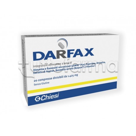 Darfax Integratore Alimentare per Drenare 20 Compresse Divisibili