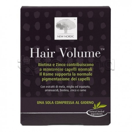 New Nordic Hair Volume Integratore per Benessere dei Capelli 90 Compresse New Nordic Hair Volume Integratore per Benessere dei Capelli 90 Compresse