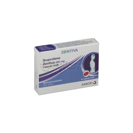 Ibuprofene Zentiva Antinfiammatorio 10 Capsule Molli 400mg..