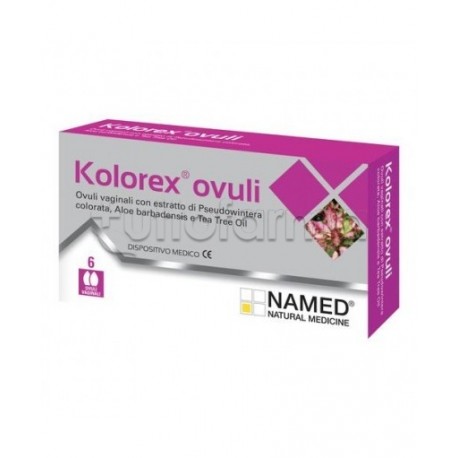 Named Kolorex Ovuli Vaginali 6 Pezzi