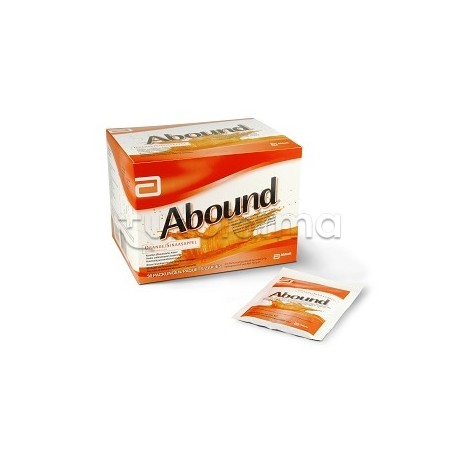 Abbott Abound per Ferite Ustioni e Piaghe 30 Bustine Arancia Abbott Abound per Ferite Ustioni e Piaghe 30 Bustine Arancia
