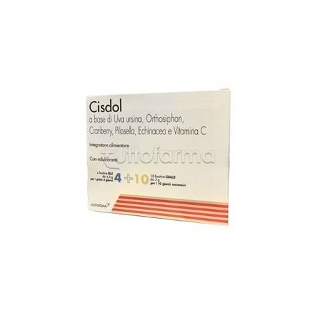 CisDol Integratore per Cistite e Infezioni 4+10 Bustine