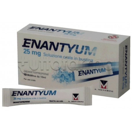 Enantyum per Mal di Testa 10 Bustine Liquide Pronte 25 mg