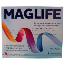 MagLife Integratore Magnesio per Stanchezza 30 Bustine