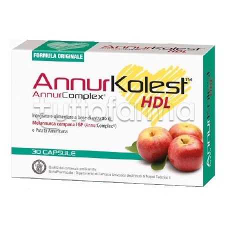 AnnurKolest HDL Integratore per Abbassare Colesterolo 30 Capsule
