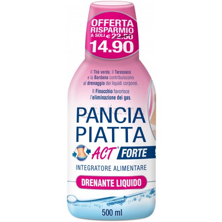 Pancia Piatta ACT Forte Drenante Liquido 500ml Pancia Piatta ACT Forte Drenante Liquido 500ml
