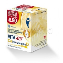 Vita ACT Calcio + Vitamina D 60 Compresse Vita ACT Calcio + Vitamina D 60 Compresse