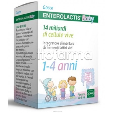 Enterolactis Baby Gocce Fermenti Lattici per Bambini 8ml