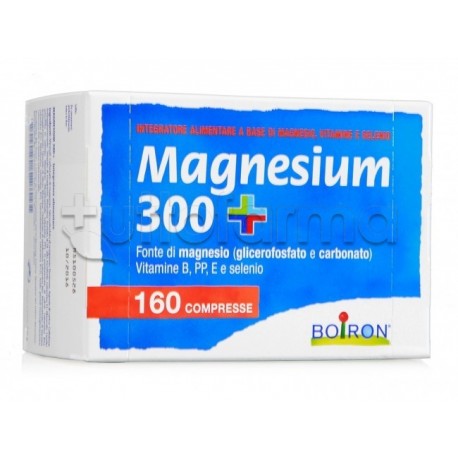 Boiron Magnesium 300+ Integratore per Stanchezza 160 Compresse