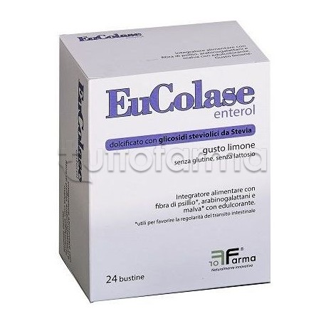 Eucolase Enterol Integratore per Stitichezza 24 Bustine