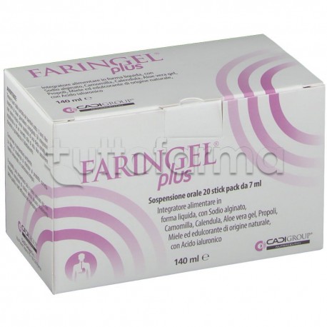 Faringel Plus Integratore contro Reflusso Gastroesofageo 20 Stick