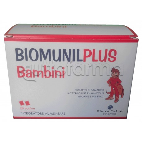 BiomunilPlus Bambini Integratore per Difese Immunitarie 28 Bustine