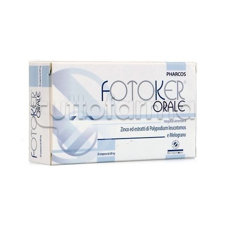 Fotoker Orale Pharcos Integratore per Protezione Pelle 30 Compresse