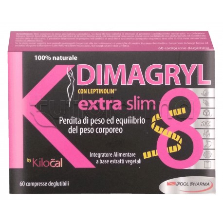 K-Dimagryl 8 Extra Slim per Perdita di Peso 60 Compresse