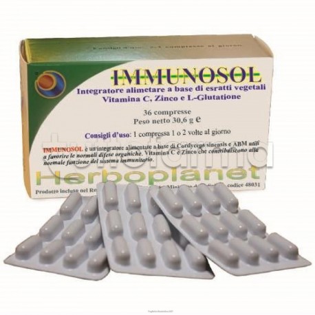 Immunosol Rimedio Naturale per Difese Immunitarie 36 Compresse