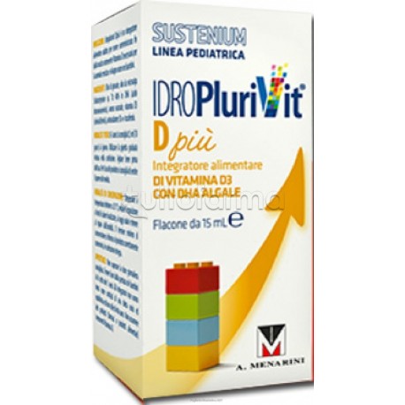 Sustenium Idroplurivit D+ Vitamina D per Bambini Gocce 15ml