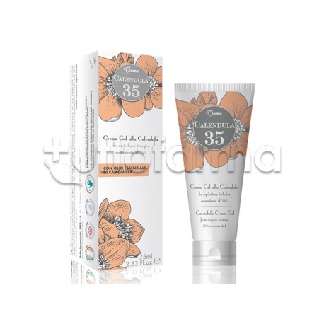Calendula 35 Crema gel Lenitiva per Rossore e Prurito 75 ml Calendula 35 Crema gel Lenitiva per Rossore e Prurito 75 ml