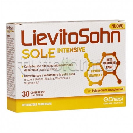 LievitoSohn Sole Intensive 30 Compresse LievitoSohn Sole Intensive 30 Compresse