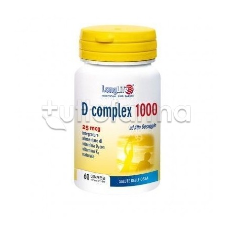 Longlife D Complex Vitamina D 1000UI 60 Compresse