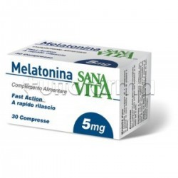 Sanavita Melatonina Integratore per Sonno 30 Compresse