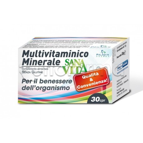 Sanavita Multivitaminico Minerale 30 Compresse