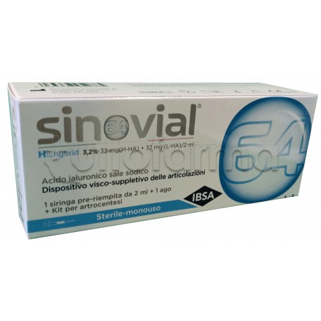 Sinovial HL Hybrid Siringa Intra-Articolare con Acido Ialuronico