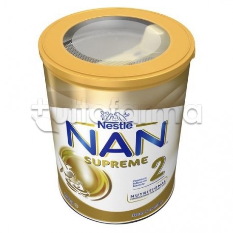 Nestlé NAN Supreme 2 Latte in Polvere per Bambini da 6 Mesi 800 grammi