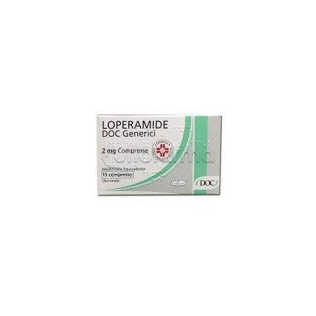 Loperamide Doc Generici 15 Compresse 2 mg contro Diarrea (Equivalente Imodium)