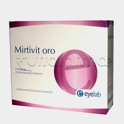 Mirtivit Oro per Benessere Occhi e Vista 20 Bustine Orosolubili Mirtivit Oro per Benessere Occhi e Vista 20 Bustine Orosolubili