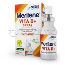 Meritene Vita D+ Spray con Vitamina D per Ossa 18ml Meritene Vita D+ Spray con Vitamina D per Ossa 18ml