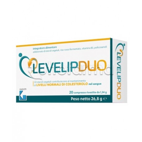 LevelipDuo Integratore per Controllo Colesterolo 20 Compresse