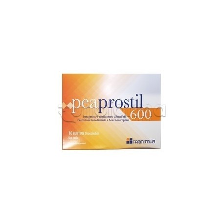 Confezione con Peaprostil 600 Integratore per Salute Prostata 16 Bustine