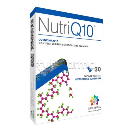 Nutrigea NutriQ10 Integratore Energetico ed Antiossidante 30 Capsule