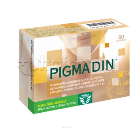 Pigmadin Integratore per Benessere e Colorazione Pelle 60 Compresse
