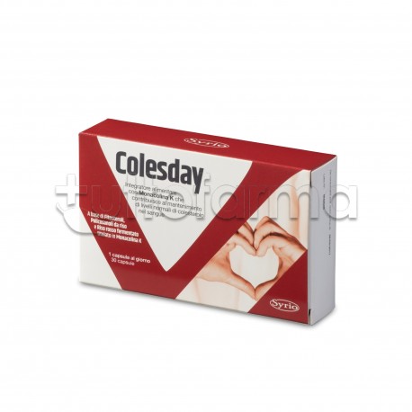 Colesday Integratore per Colesterolo 30 Capsule Colesday Integratore per Colesterolo 30 Capsule