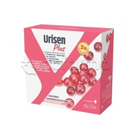 Urisen Plus Integratore per Benessere Vie Urinarie 14 Bustine