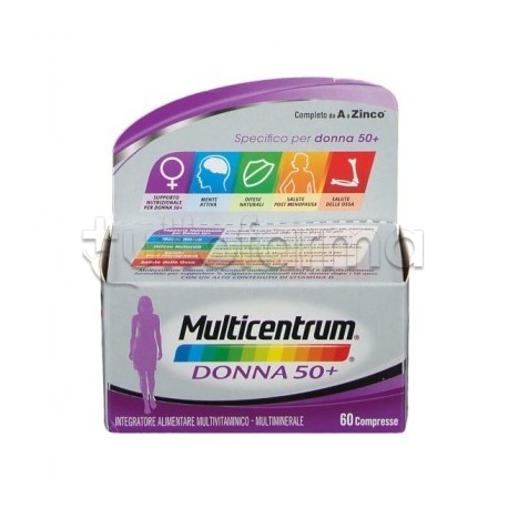Multicentrum Donna 50+ Multivitaminico per Donne dai 50 anni 90 Compresse