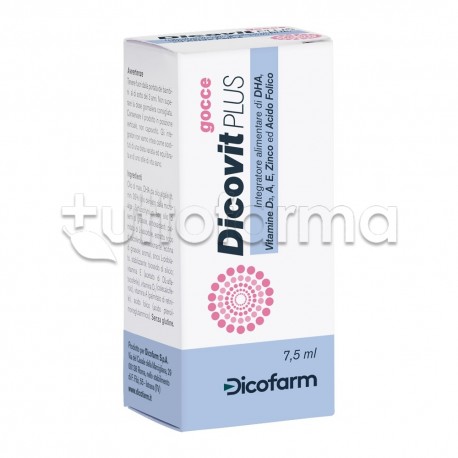 Dicovit Plus Vitamine Per Bambini Gocce 7,5ml Dicovit Plus Vitamine Per Bambini Gocce 7,5ml