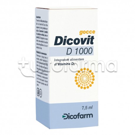 Dicovit D 1000 Vitamina D Gocce 7,5ml