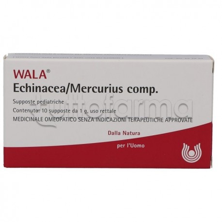 Wala Echinacea Mercurius Compositum Medicinale Omeopatico per Bambini 10 Supposte