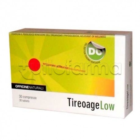 TireoAge Low Integratore per Salute Metabolismo 30 Compresse