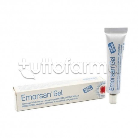Emorsan Gel per Emorroidi e Ragadi Anali 30ml con Applicatore tubo e scatola