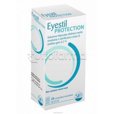 Eyestil Protection Collirio Lubrificante 20 Contenitori Monodose Eyestil Protection Collirio Lubrificante 20 Contenitori Monodose