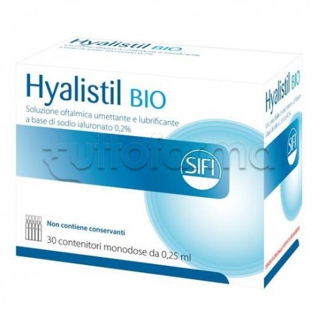 Hyalistil Bio  0,2% Collirio Idratante per Occhi Secchi 30 Flaconi Monodose