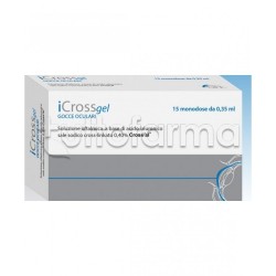 Icross Gel Collirio per Occhi Secchi 15 Monodosi da 0,35ml