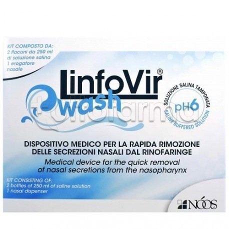 Linfovir Wash Soluzione per Decongestionare il Naso 500ml - TuttoFarma