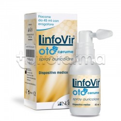 Linfovir Oto Cerume Spray Auricolare per i Tappi di Cerume 45ml